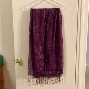 Purple scarf from Thailand